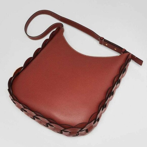 Chloe Sepia Brown Grained Leather Medium Darryl Hobo Bag - Picture 3 of 12